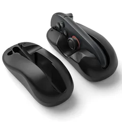 MoKo Switch2 Joy-Con2 マウスベース スイッチ2 ジョイコン2 マウスケース Joy-Conマウスベース 高精度 マウス操作対応 ABS製 耐久 軽量 人間工学設計 マウスゲーム用アクセサリ Black