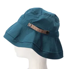 ☆ Blue/Beige ☆ 抗菌撥水UVカットツバ広ハット KIDS サファリハット おしゃれ アドベンチャーハット 帽子 ハット つば広 UV帽子 帽子 ぼうし 紫外線カット キッズ 子供 子ども 折りたたみ 折り畳み 抗菌 防臭 撥水 はっ水 コンパクト