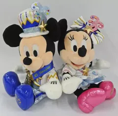【中古】ぬいぐるみ ミッキーマウス＆ミニーマウス ぬいぐるみセット 「東京ディズニーシー20周年：タイム・トゥ・シャイン!」 東京ディズニーシー限定