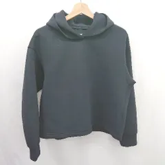 ◇ ⊇ UNIQLO ユニクロ シンプル系 長袖 ウルトラストレッチドライスウェットプルパーカ サイズM ブラック系 メンズ E  【1507250001676】