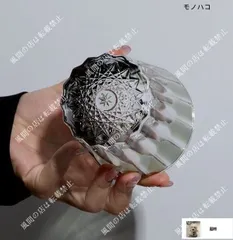 【新品・未使用】買い得　ロックグラス　ガラスコップ　クリスタルガラス　切子　ウィスキー用　簡易包装　自宅用