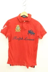 【中古】 Polo by Ralph Lauren メンズポロシャツ XS BIGポニー ポロシャツ Polo by Ralph Lauren XS 赤 レッド 刺繍