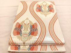 専用帯8025 ○高級 正絹 紅型 全通 袋帯 成り物 - メルカリ