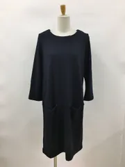 ルピボット Le pivot ワンピース ネイビー 毛100% 2407WS089