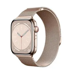 アップルウォッチバンド（Apple Watchバンド）ミラネーゼループマグネットバンド【ローズゴールド】38mm/40mm/41mm/42mm/44mm/45mm/46mm/49mm対応 [BELTIES]