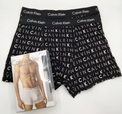 Calvin Klein(カルバンクライン)  コットンストレッチ ボクサーパンツ ブラック 2枚組 メンズボクサーパンツ 男性下着 U2662