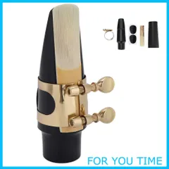 【特価】TOPINCN テナーサックス サックス キャップ付きABSマウスピース メタルバックルリードパッド 楽器用品