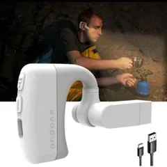 D182 耳かけライト イヤホン型 ハンズフリー キャンプライト 充電式