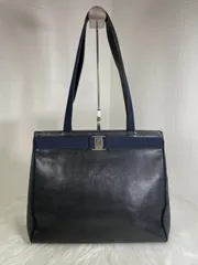 Salvatore Ferragamo サルヴァトーレ フェラガモ 21-2530 ヴァラ トートバッグ ショルダーバッグ ブラック レザー レディース