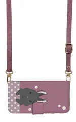 iPhone15 ケース 手帳型 iPhone 15 スマホケース スマホショルダー レザー ストラップ うさぎ 兎 ウサギ 花柄 かわいい おしゃれ 人気 調節可能 130cm  カラー05