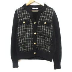 福袋 売れ残り 23AW 美品 ANAI チェーンチェックツイード 金ボタン アナイ カーディガン