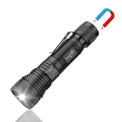 TrustFire E6 懐中電灯 高輝度 1500ルーメン ズーム機能 EDC懐中電灯 ledライト フラッシュライト 5段階切替 磁気テール 充放電可能 大容量バッテリー 照射距離550M 新型 耐衝撃 防災 停電対策 緊急用 キャンプ 登山 夜釣り