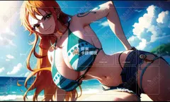 【新品未開封】プレイマット　ナミ　ONE PIECE　海外プレマ　同人プレマ　ラバーマット　PCマット　ワンピカード　ワンピース　ONEPIECE