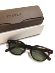 EYEVAN　アイヴァン 　WEBB-CP　OLB　サングラス　メガネ　サイズ47□22-145　クリングスタイプ　ボストンウェリントン　OLIVE　BAMBOO　ブラウン　箱・ケース付のサムネイル