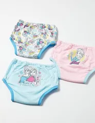 [ディズニー] 乳幼児用トレーニングパンツ   プリンセス　アナ雪　アナと雪の女王トレパン トレパン 3層 トレーニングパンツ 3枚組  ベビー お名前タグ付き