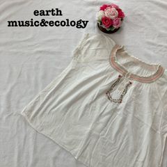 earth music&ecology アースミュージックアンドエコロジー 花柄刺繍　ブラウス　トップス