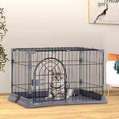 猫ケージ キャットケージ1段 大型猫用 幅76*奥行50.5*高さ45cm - メルカリ