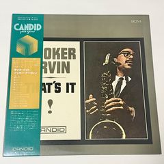 【LP】Booker Ervin – That's It!  / SM J-6213 / JAZZ ジャズ レコード 中古 アナログ盤 / 帯つき ライナー付き インサート付き