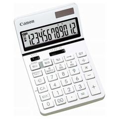 【新品未使用】【未開梱】 キヤノン　CANON　ビジネス電卓「新・ビジネス向け電卓」（１２桁）　KS-1220TU-WH
