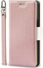 iPhone12/12Pro 兼用 ケース カバー 手帳型 財布型 シャンパンローズ