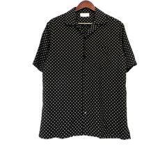 セリーヌ CELINE 【 2C946313V.38CE 】 マイクロ トリオンフ 総柄 レーヨン 半袖 シャツ　n8474