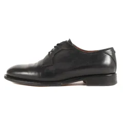 Ermenegildo Zegna エルメネジルドゼニア サイズ:US8 プレーントゥ レザー シューズ 短靴 革靴 ブラック 黒 ベーシック シンプル【メンズ】のサムネイル