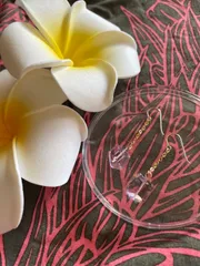 ピンクアメジスト天然石ピアス☆14kgf①オープニングSALE❗️