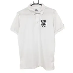 ★特価★ジャックバニー 半袖ポロシャツ 白 織生地 ロゴプリント メンズ 5(L) ゴルフウェア Jack Bunny