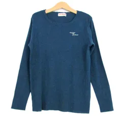 メゾピアノ 長袖Ｔシャツ トップス ロンT キッズ 女の子用 LLサイズ ネイビー Mezzo Piano 【中古】