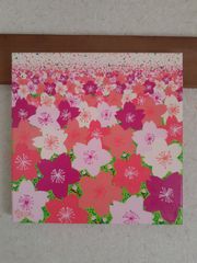フラワーアート 花の絵 ボタニカル ガーデニング テディベア ピンク