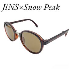 JiNS×Snow Peak Folding SUNGLASSES URF-21S-014 ブラウンデミ×偏光ブラウンレンズ