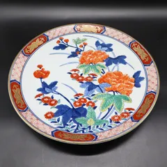 △ 直径約34㎝｜大皿 飾り皿｜有田焼　哲山作  伝統工芸｜  ■O9532