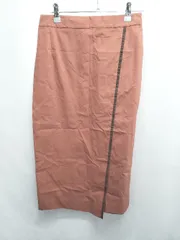 ◇ Θ GALLARDAGALANTE ガリャルダガランテ スリット 膝下丈 タイト スカート サイズF ブラウン系 レディース E  【1507160001247】