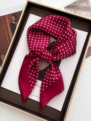 アクセサリー レディース スカーフ 1枚 シルク調 プリントスカーフ、ファッションマルチユース ネッカチーフ、日常使い