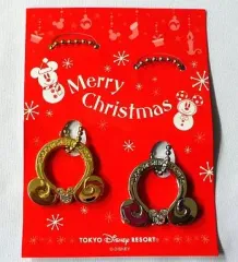 【中古】キーホルダー・マスコット(キャラクター) ミッキーマウス オリジナル・キーチェーン(ペアセット) 「ディズニー・クリスマス 2007」 アフター6”ペア”パスポート購入特典