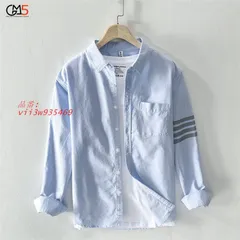 シャツ メンズ 三本ライン 綿 長袖シャツ 前開き 夏服 40代 30代 春服 カジュアルシャツ 20代 50代  vii3w935469
