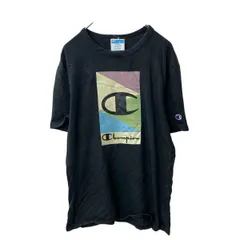 Champion 半袖 プリントTシャツ S ブラック チャンピオン 古着卸 アメリカ仕入 a706-5702