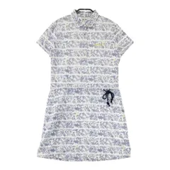 サイズ：M ADIDAS GOLF アディダスゴルフ A04119 半袖ワンピース 総柄 ホワイト系 [240101501802] ゴルフウェア レディース ストスト