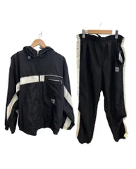 ステューシー STUSSY old stussy sport ナイロンセットアップ トラックジャケット トラックパンツ スーツ・セットアップ ブラック Lサイズ 101MB-593