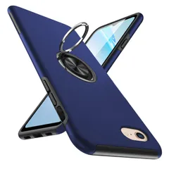 【人気商品】ケース iPhone7 ケース ケース リング付き 耐衝撃 カバー 薄型 iPhone8 tpu 衝撃吸収 指紋防止TPU+PC材質 第2世代 車載ホルダー対応 滑り止め 落下防止 リング付き SE スタンド機能 傷つけ防止 全面保護 一体型 iP