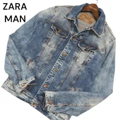 ZARA MAN ザラ マン 通年 USED加工★ ストレッチ デニム Gジャン ジャケット Sz.XS～S位 メンズ