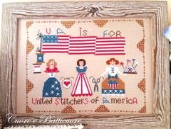 🟩⬜🟥 イタリア クロスステッチ チャート 図案 💟 クオーレ・エ・バッティクオーレ 💟 Cuore e Batti cuore 🔶United Stitchers of America🔶 ◆アメリカのスティッチャーズ◆可愛い 輸入刺繍