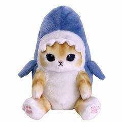 mofusand ぽてたま ぬいぐるみ さめにゃん ベージュ 猫 ぬいぐるみ モフサンド サン・アロー