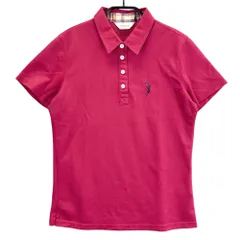 サイズ：38 ADABAT アダバット  フロント刺繍 半袖ポロシャツ  ピンク系 [240101449018] ゴルフウェア レディース ストスト