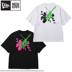 新品 NEWERA ニューエラ ケミカル・ブラザーズ コラボ 半袖 Tシャツ ティーシャツ 半袖Tシャツ ケミカルブラザーズ ガルバナイズ バックプリント ユニセックス メンズ レディース 白 ホワイト 黒 ブラック 14457271 14457272