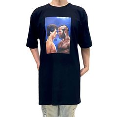 オリジナル ビッグ Tシャツ ロッキー3 VS クラバー マディソンスクエアガーデン再戦 スタローン ミスターT ボクシング映画 黒 ブラック 2XL(3L) 3XL(4L) 4XL(5L) 5XL(6L) オーバー サイズ メンズ レディース ユニセックス