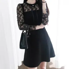 新品 レディース ワンピース♪黒 レース 長袖 ひざ丈♪フォーマル きれいめ ドレス春夏秋冬 大きいサイズ 10代 20代 30代 40代 50代 ロング ミニ 可愛い 着痩せ 着やせ 体型カバー おしゃれ  オシャレ かわいい クリスマス 大人女子 可愛い