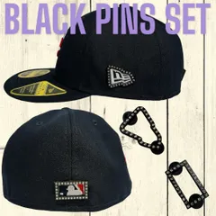 新品　ブラックピンズセット　ニューエラドレスアップアクセサリー　ピンズ　ピンバッジ　NEW  ERAカスタム