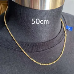 ゴールド チェーンネックレス 50cm メンズ ネックレス アクセサリー