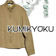 USED 組曲 フリース ブラウン Mサイズ 長袖 アウター オンワード樫山 古着 レディース KUMIKYOKU